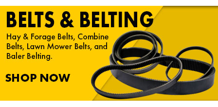 Shop Belts for Combines, Mowers, Balers, Tractors, and Industrial machines