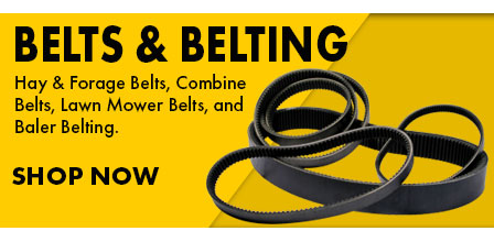 Shop Belts for Lawn Mowers, Cooling Belts, Industrial Belts, Baler Belting and more